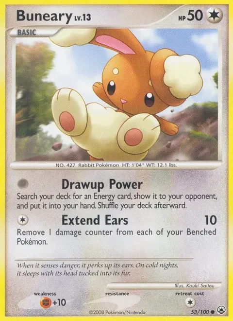 Carte Pokémon Laporeille 053/100, extension Aube Majestueuse