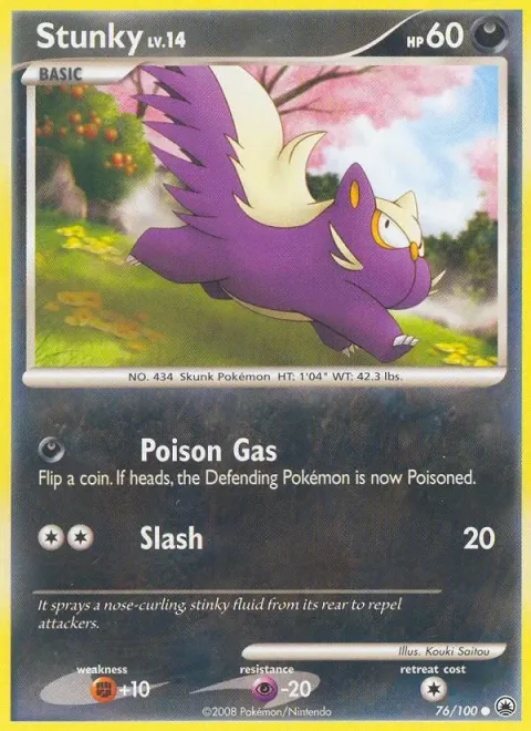 Carte Pokémon Moufouette 076/100, extension Aube Majestueuse