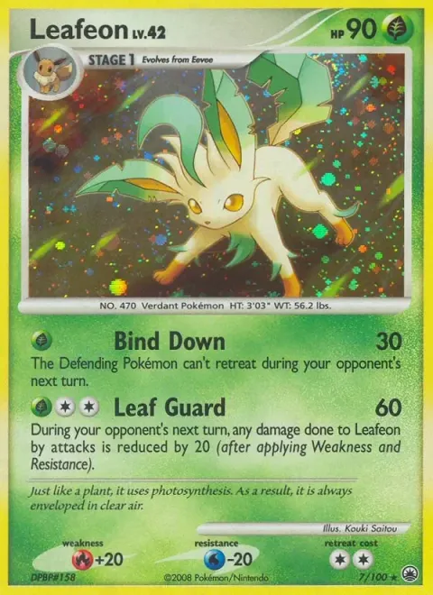 Carte Pokémon Phyllali 007/100, extension Aube Majestueuse