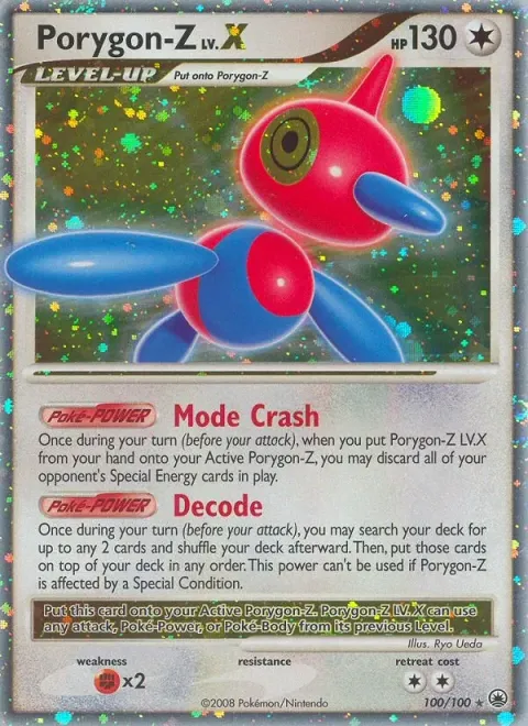 Carte Pokémon Porygon-Z 100/100, extension Aube Majestueuse