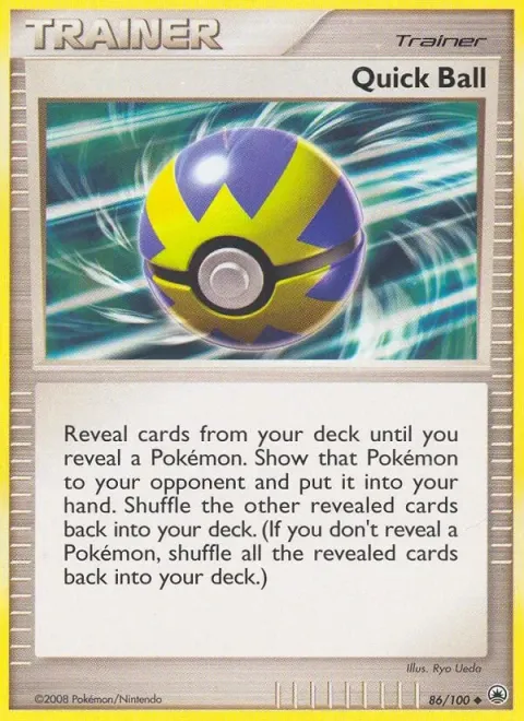 Carte Pokémon Rapide Ball 086/100, extension Aube Majestueuse