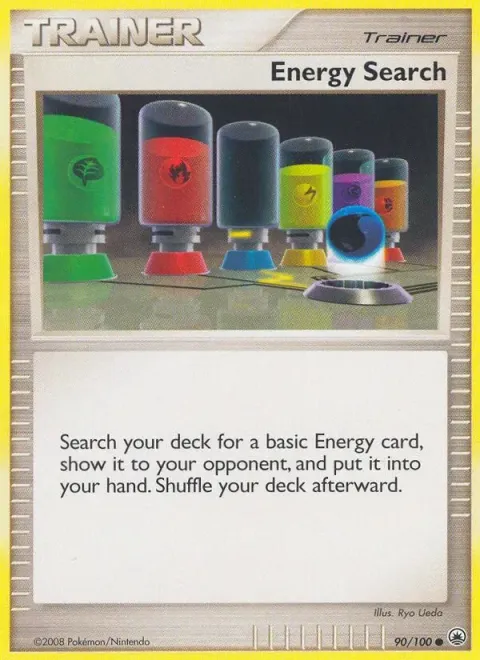 Carte Pokémon Recherche d’énergie 090/100, extension Aube Majestueuse