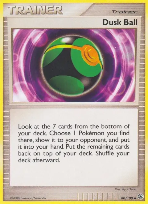 Carte Pokémon Sombre Ball 080/100, extension Aube Majestueuse