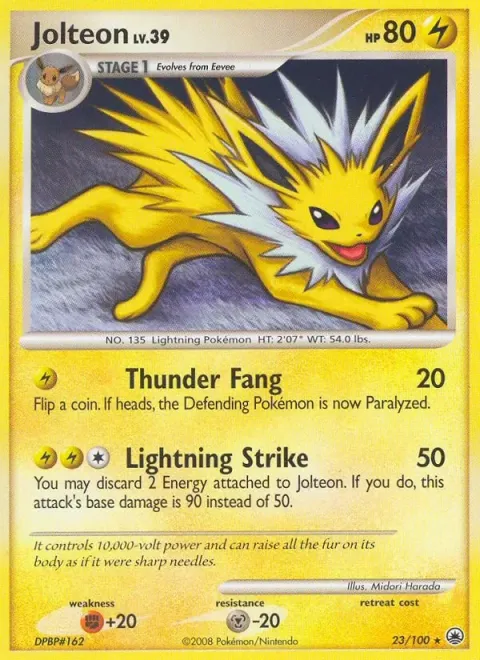 Carte Pokémon Voltali 023/100, extension Aube Majestueuse