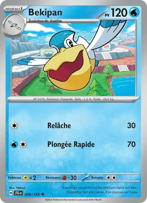 Carte Pokémon Bekipan 039/159, extension Aventures Ensemble