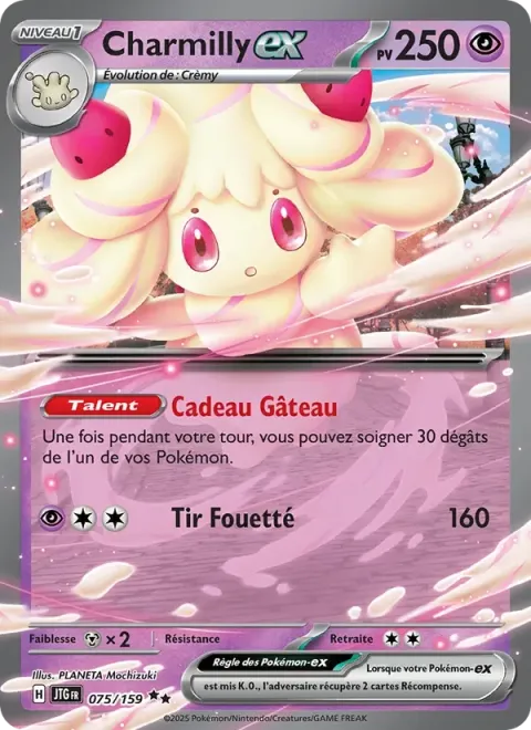 Carte Pokémon Charmilly-ex 075/159, extension Aventures Ensemble