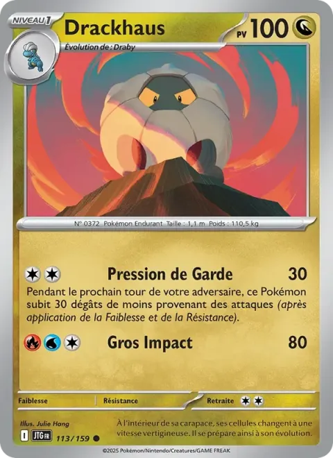 Carte Pokémon Drackhaus 113/159, extension Aventures Ensemble