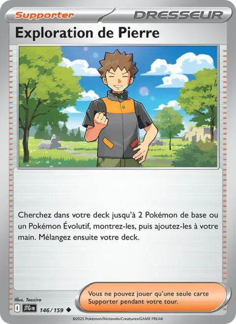 Carte Pokémon Exploration de Pierre 146/159, extension Aventures Ensemble