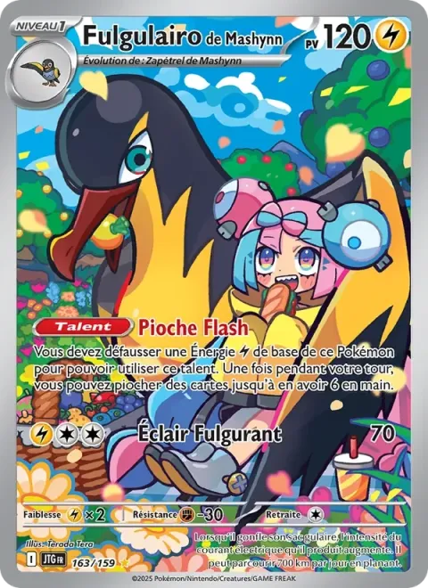 Carte Pokémon Fulgulairo de Mashynn 163/159, extension Aventures Ensemble
