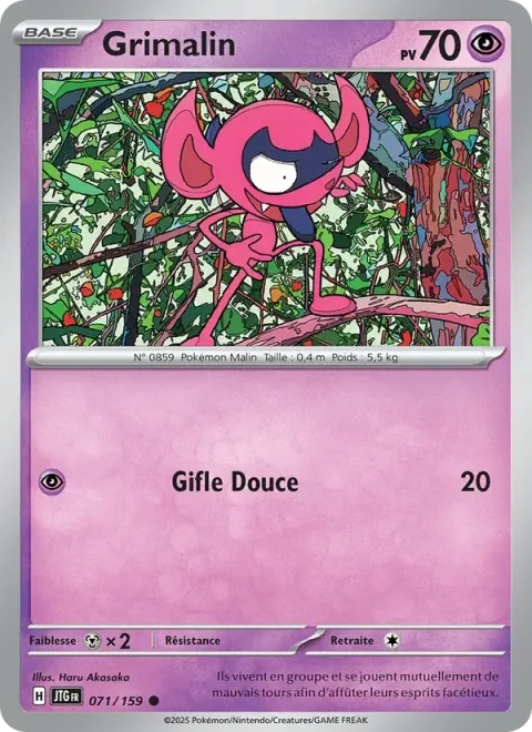 Carte Pokémon Grimalin 071/159, extension Aventures Ensemble