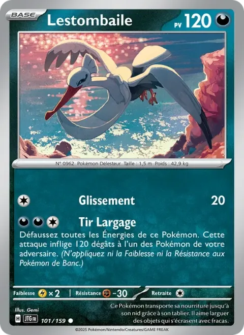 Carte Pokémon Lestombaile 101/159, extension Aventures Ensemble