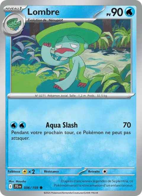 Carte Pokémon Lombre 036/159, extension Aventures Ensemble