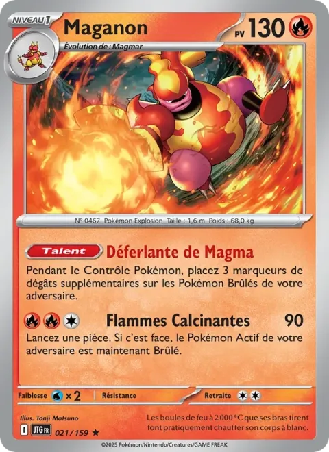 Carte Pokémon Maganon 021/159, extension Aventures Ensemble