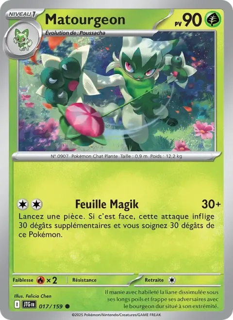 Carte Pokémon Matourgeon 017/159, extension Aventures Ensemble