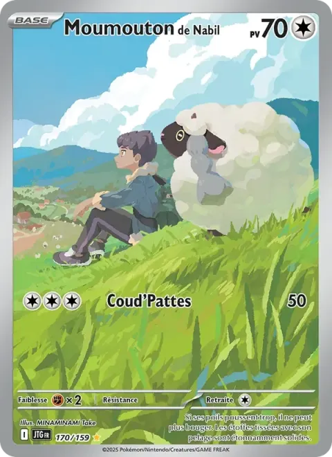 Carte Pokémon Moumouton de Nabil 170/159, extension Aventures Ensemble