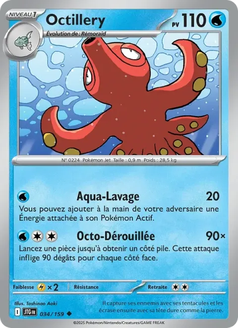 Carte Pokémon Octillery 034/159, extension Aventures Ensemble