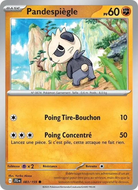 Carte Pokémon Pandespiègle 083/159, extension Aventures Ensemble