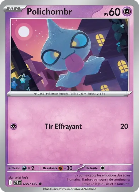 Carte Pokémon Polichombr 059/159, extension Aventures Ensemble