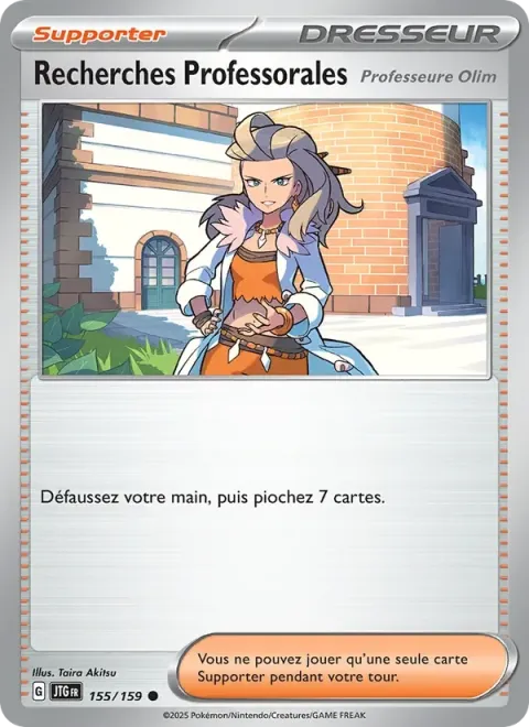 Carte Pokémon Recherches Professorales 155/159, extension Aventures Ensemble