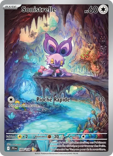 Carte Pokémon Sonistrelle 169/159, extension Aventures Ensemble