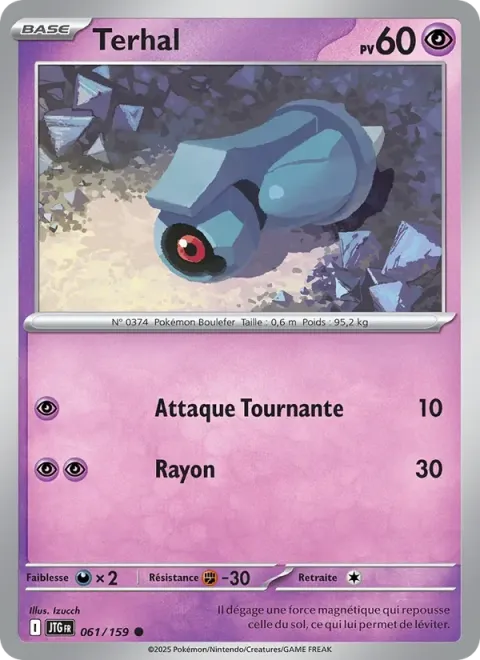 Carte Pokémon Terhal 061/159, extension Aventures Ensemble