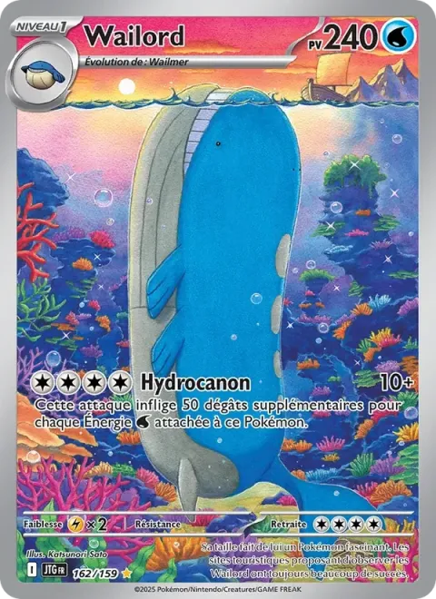 Carte Pokémon Wailord 162/159, extension Aventures Ensemble