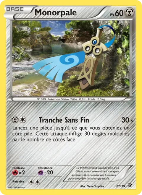 Carte Pokémon Monorpale 021/039, extension Bienvenue à Kalos