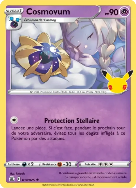 Carte Pokémon Cosmovum 014/025, extension Célébrations