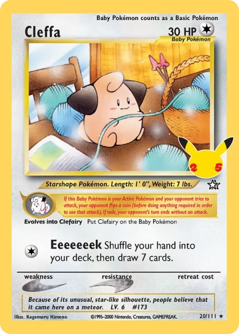 Carte Pokémon Mélo 20/111, extension Célébrations