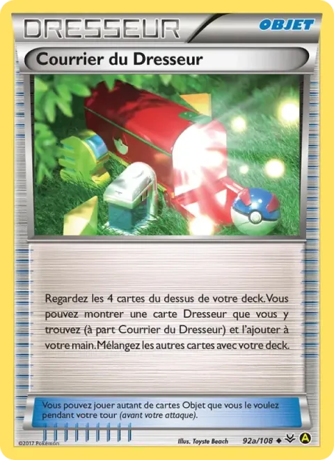 Carte Pokémon Courrier du Dresseur 092/108, extension Ciel Rugissant