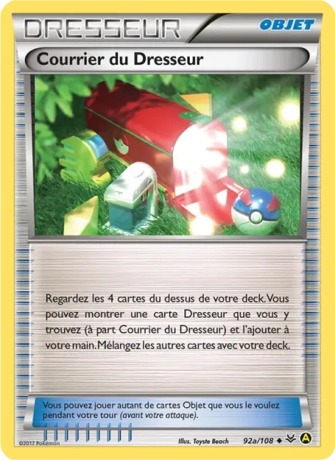 Carte Pokémon Courrier du Dresseur 92A/108, extension Ciel Rugissant