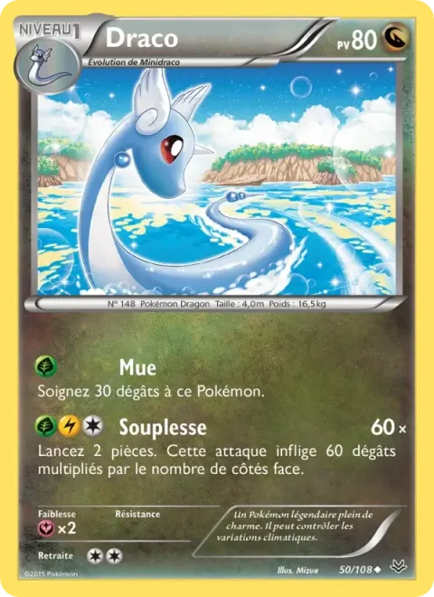 Carte Pokémon Draco 050/108, extension Ciel Rugissant