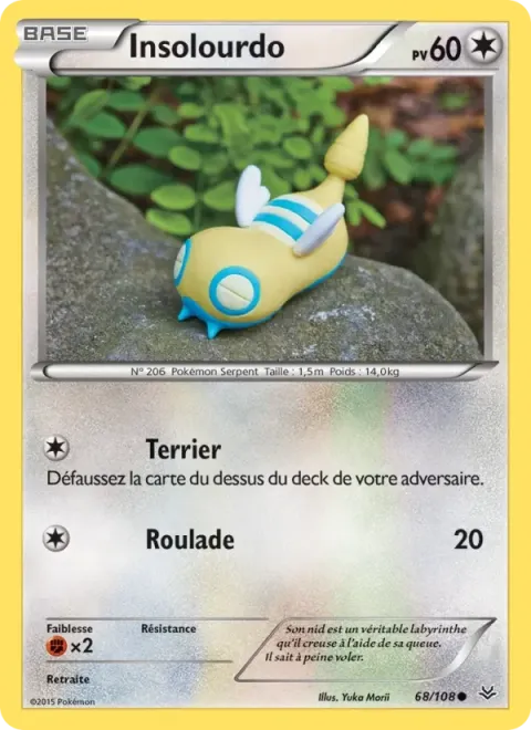 Carte Pokémon Insolourdo 068/108, extension Ciel Rugissant
