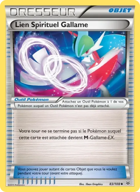 Carte Pokémon Lien Spirituel Gallame 083/108, extension Ciel Rugissant