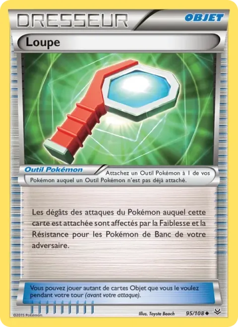Carte Pokémon Loupe 095/108, extension Ciel Rugissant