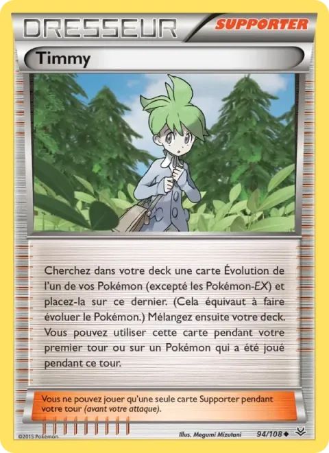Carte Pokémon Timmy 094/108, extension Ciel Rugissant