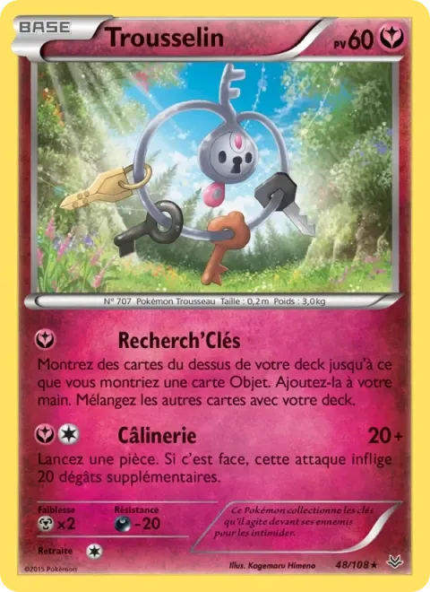 Carte Pokémon Trousselin 048/108, extension Ciel Rugissant