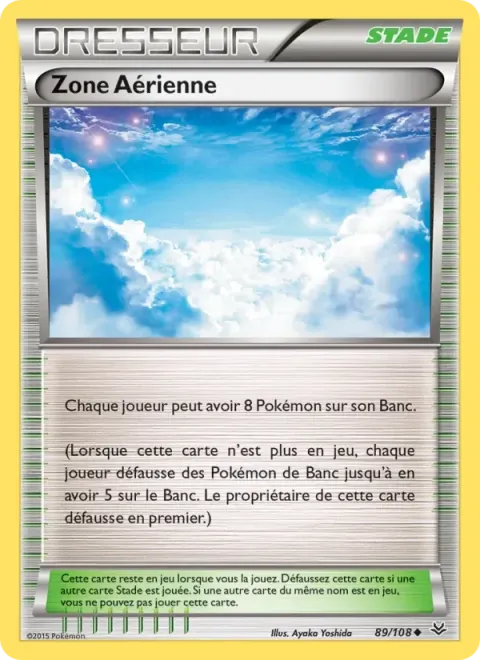 Carte Pokémon Zone Aérienne 089/108, extension Ciel Rugissant