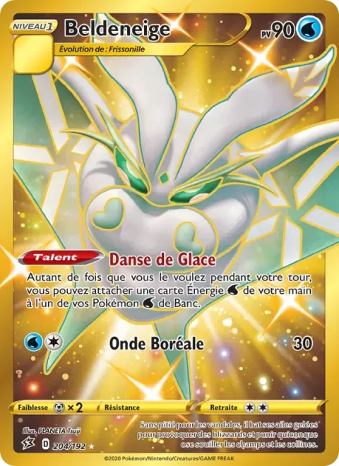 Carte Pokémon Beldeneige 204/192, extension Clash des Rebelles