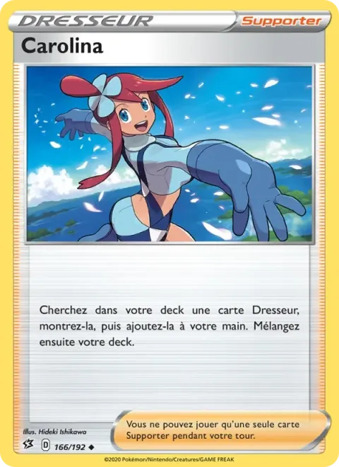 Carte Pokémon Carolina 166/192, extension Clash des Rebelles