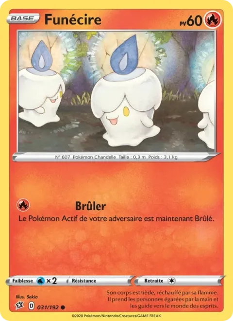 Carte Pokémon Funécire 031/192, extension Clash des Rebelles