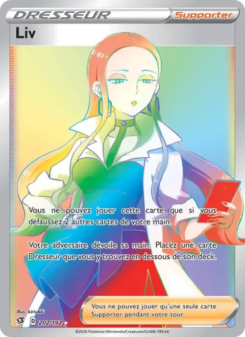 Carte Pokémon Liv 202/192, extension Clash des Rebelles
