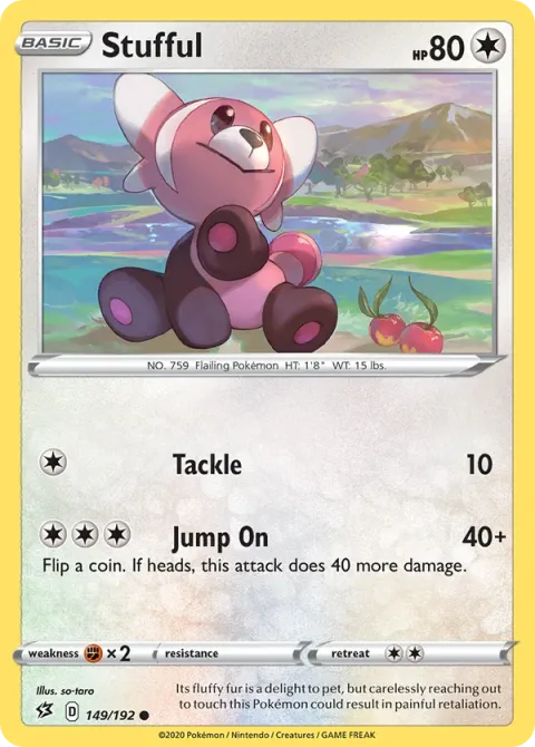 Carte Pokémon Nounourson 149/192, extension Clash des Rebelles