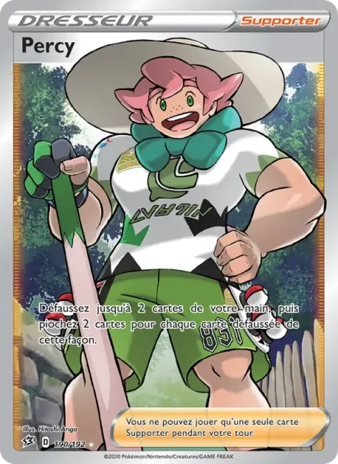 Carte Pokémon Percy 190/192, extension Clash des Rebelles