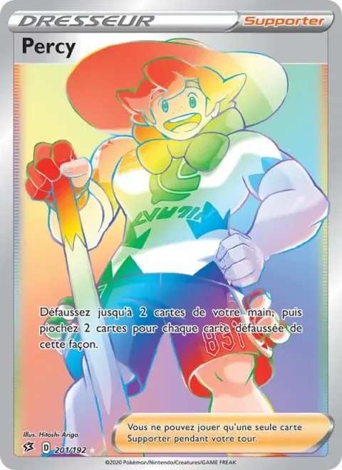 Carte Pokémon Percy 201/192, extension Clash des Rebelles