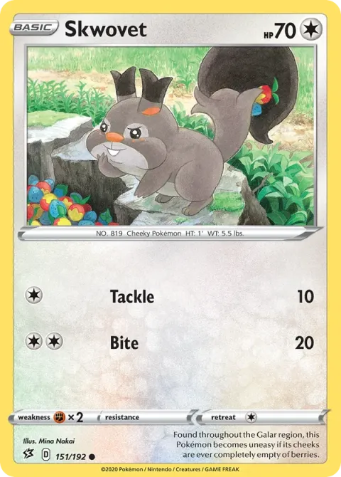 Carte Pokémon Rongourmand 151/192, extension Clash des Rebelles
