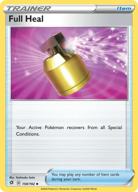 Carte Pokémon Total Soin 159/192, extension Clash des Rebelles