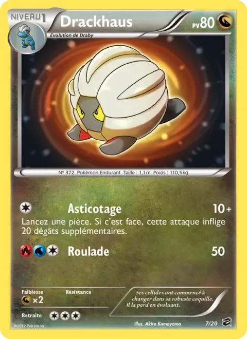 Carte Pokémon Drackhaus 007/020, extension Coffre des Dragons