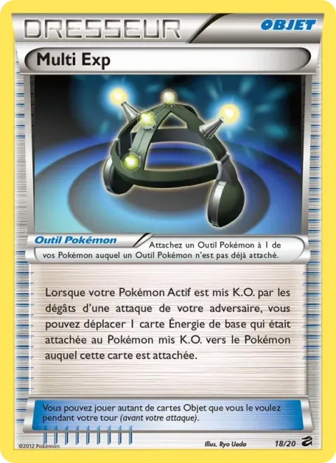 Carte Pokémon Multi Exp 018/020, extension Coffre des Dragons