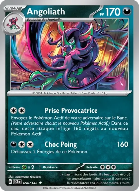 Carte Pokémon Angoliath 096/142, extension Couronne Stellaire
